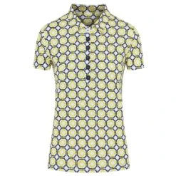 Swing Out Sister Autograph Ladies Golf Polo Shirt Sunshine/Navy