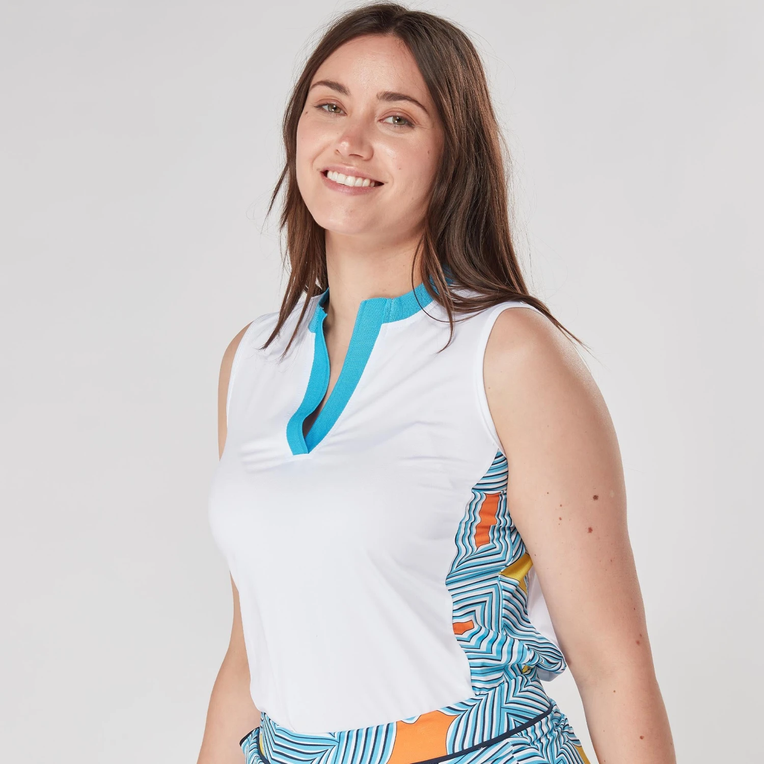 Swing Out Sister Lara Ladies Golf Polo Shirt White - Image 9