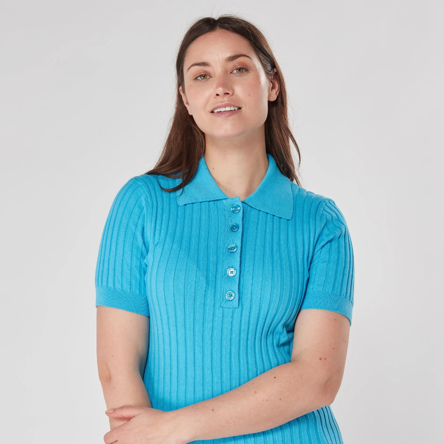 Swing Out Sister Abigail Ladies Golf Polo Shirt Dazzling Blue - Image 7