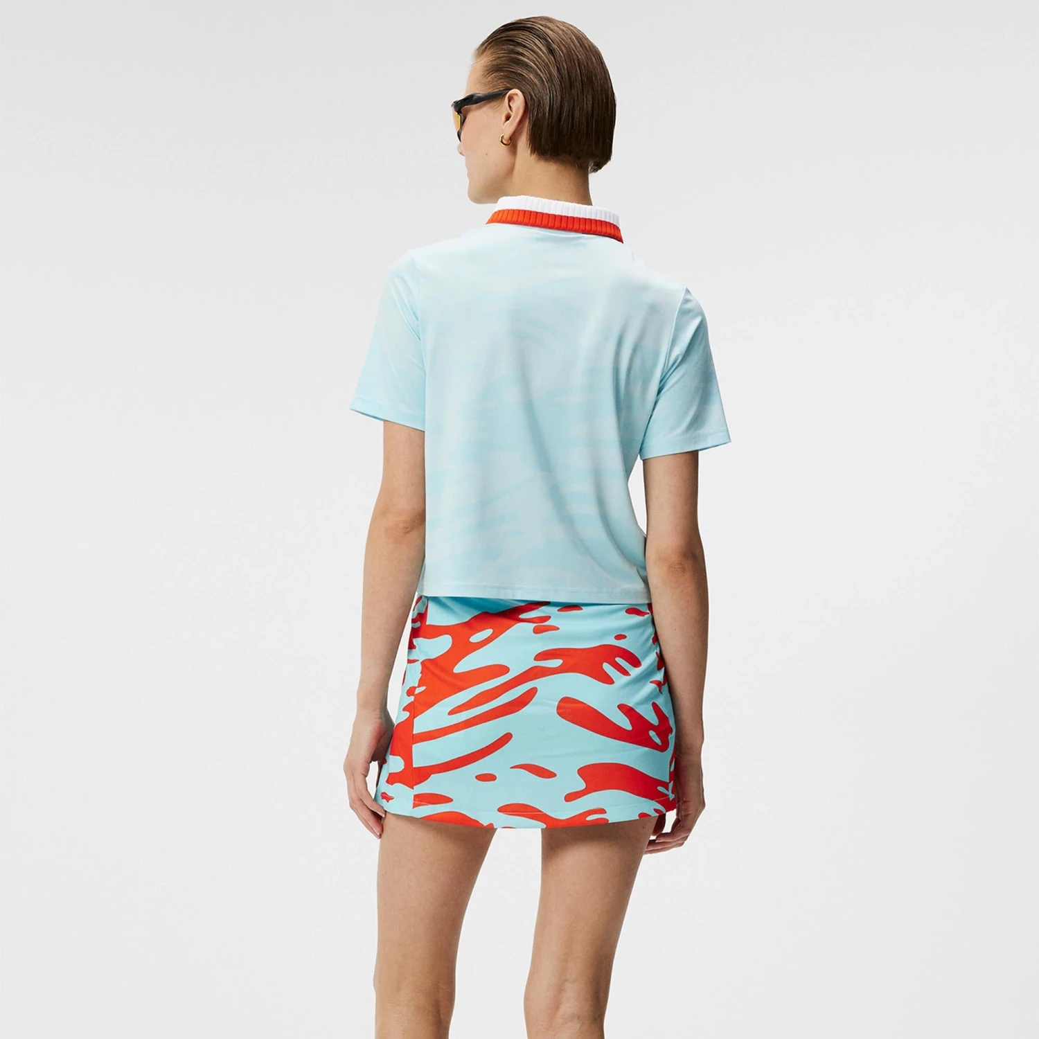 J.Lindeberg J Lindeberg Lerato Ladies Golf Polo Shirt Neptune Atomizer - Image 18