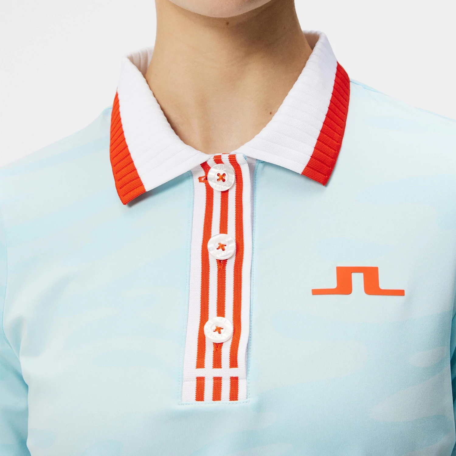 J.Lindeberg J Lindeberg Lerato Ladies Golf Polo Shirt Neptune Atomizer - Image 19