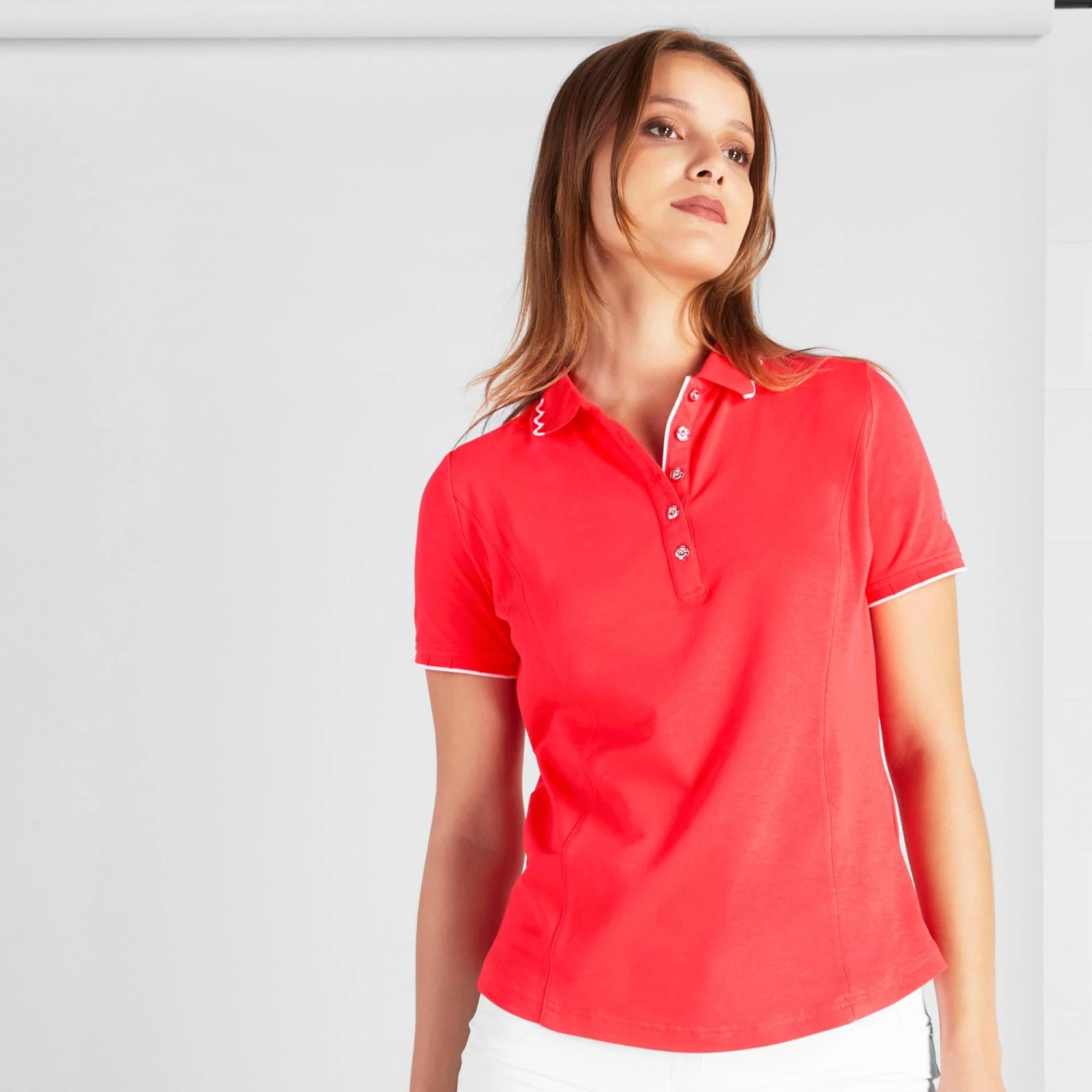 Green Lamb Nadeen Club Ladies Golf Polo Poppy - Image 19
