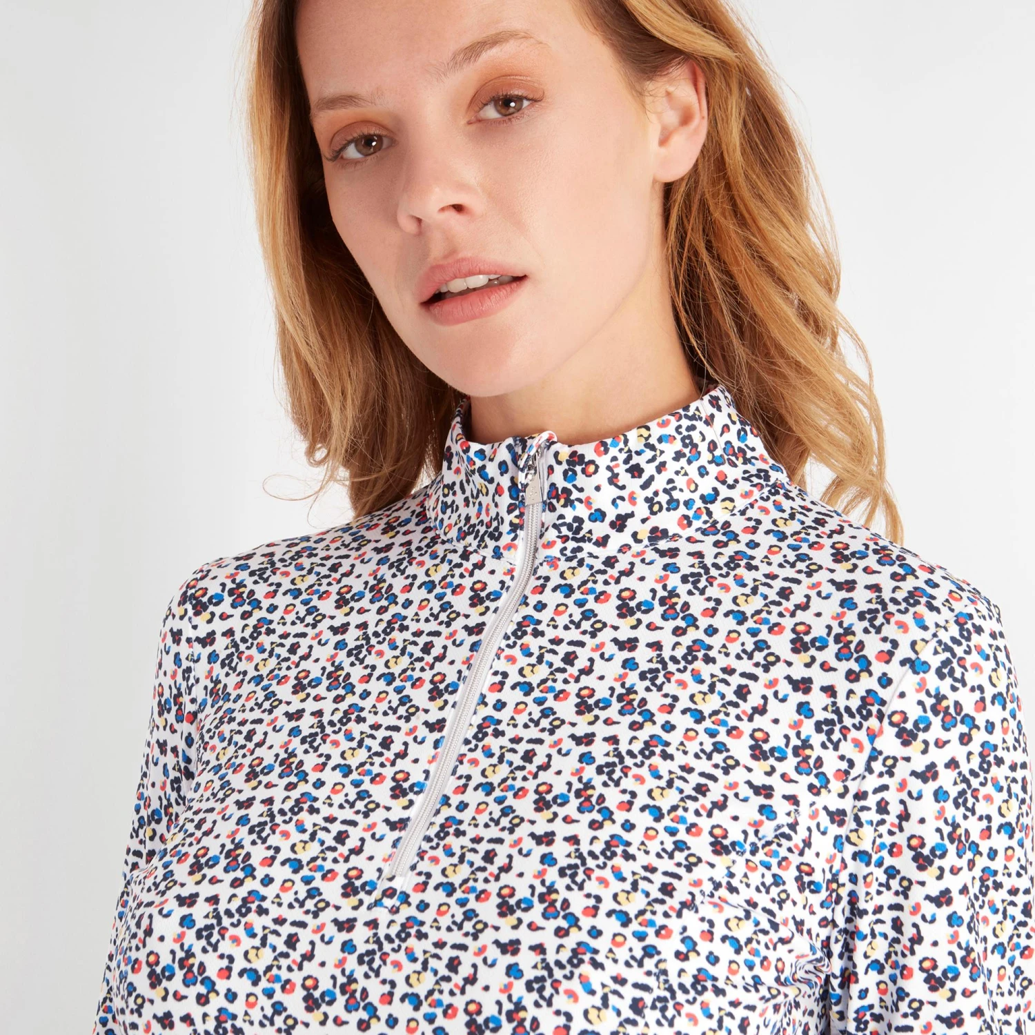 Green Lamb Nicola Printed Ladies Golf Light Mid Layer - Image 9