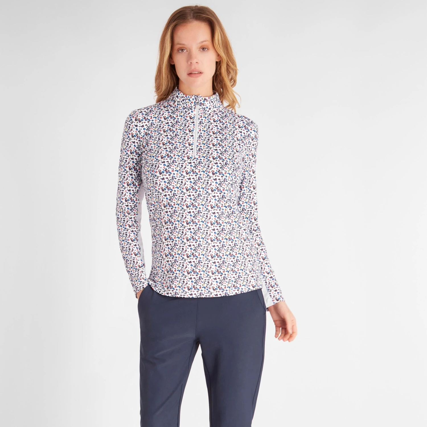 Green Lamb Nicola Printed Ladies Golf Light Mid Layer - Image 15