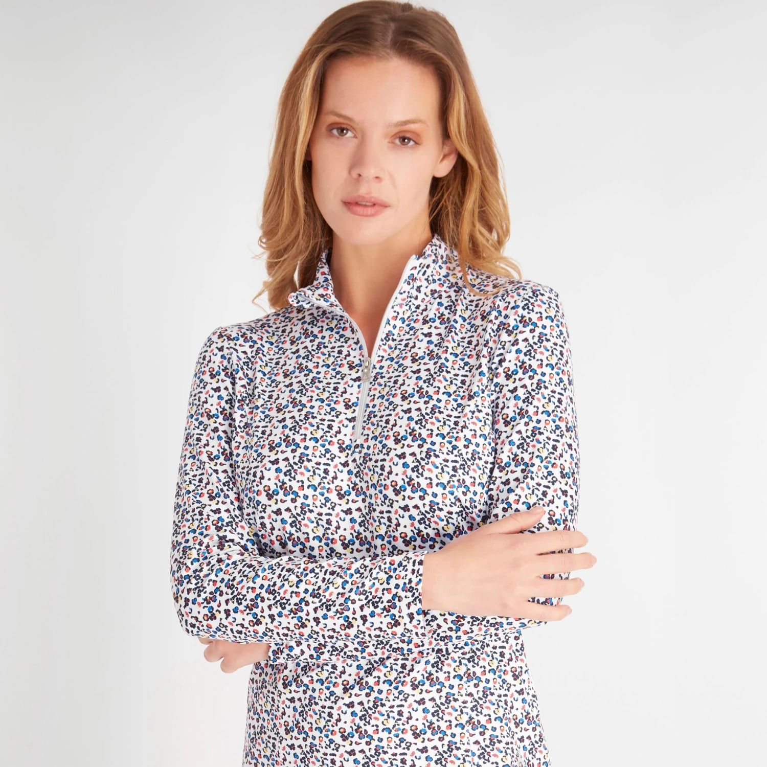 Green Lamb Nicola Printed Ladies Golf Light Mid Layer - Image 16