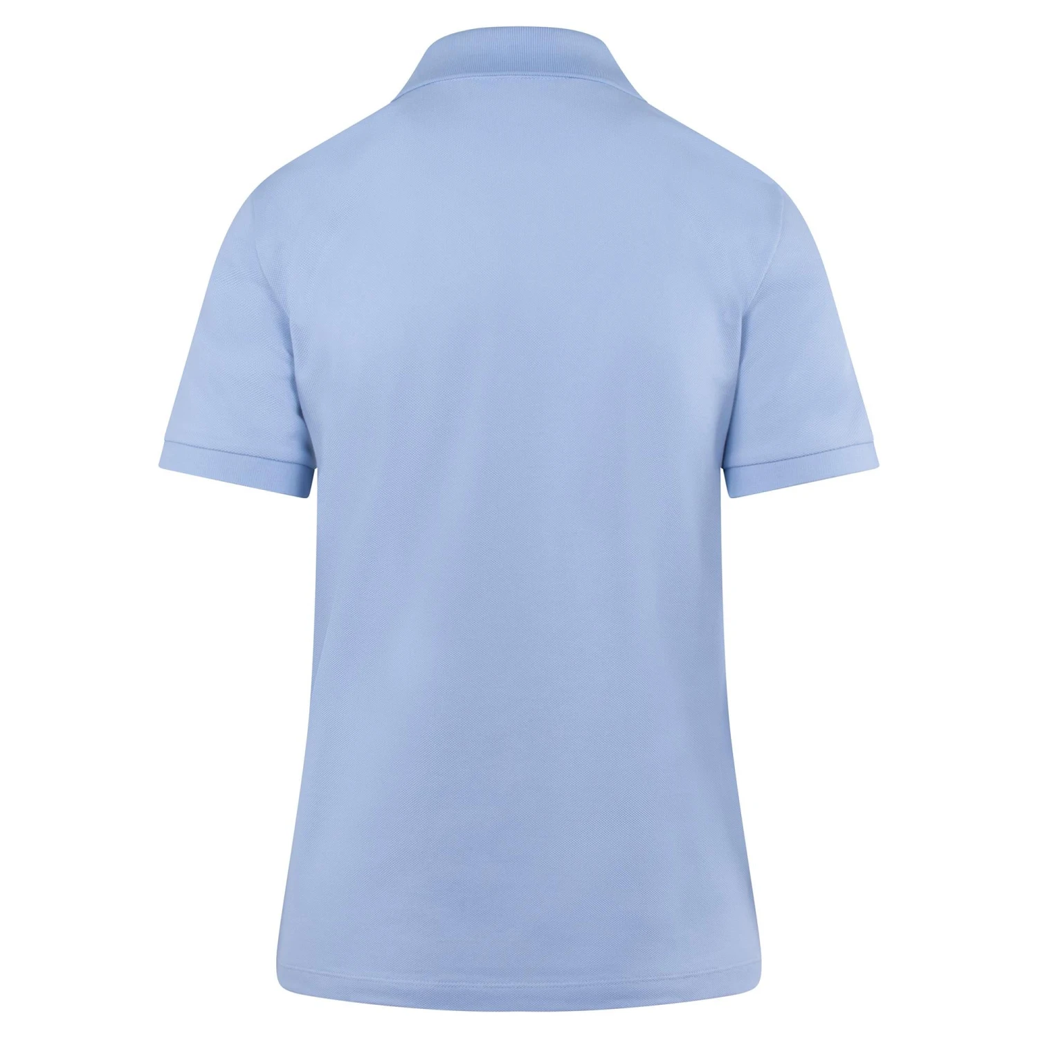 Ladies Lacoste Regular Fit Soft Cotton Petit Piqué Polo Shirt Blue - Image 2