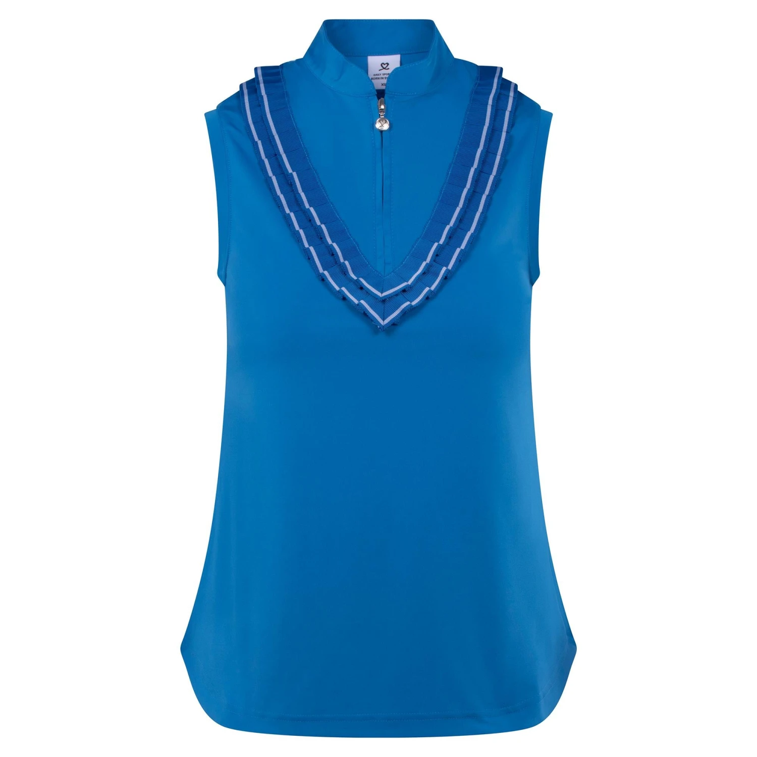 Daily Sports Istres Ladies Sleeveless Golf Polo Shirt Cosmic Blue - Image 13