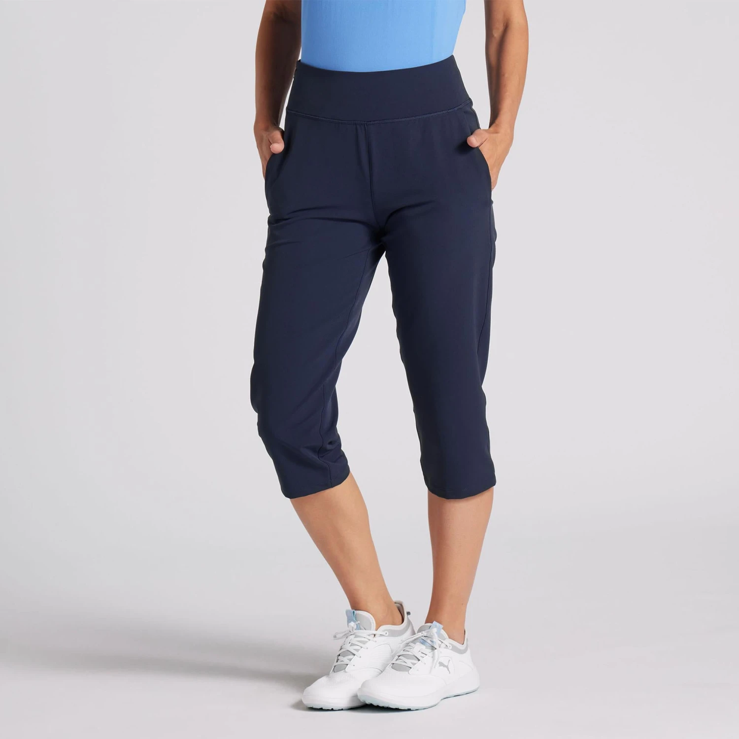 Ladies Puma Everyday Golf Capri Navy - Image 15