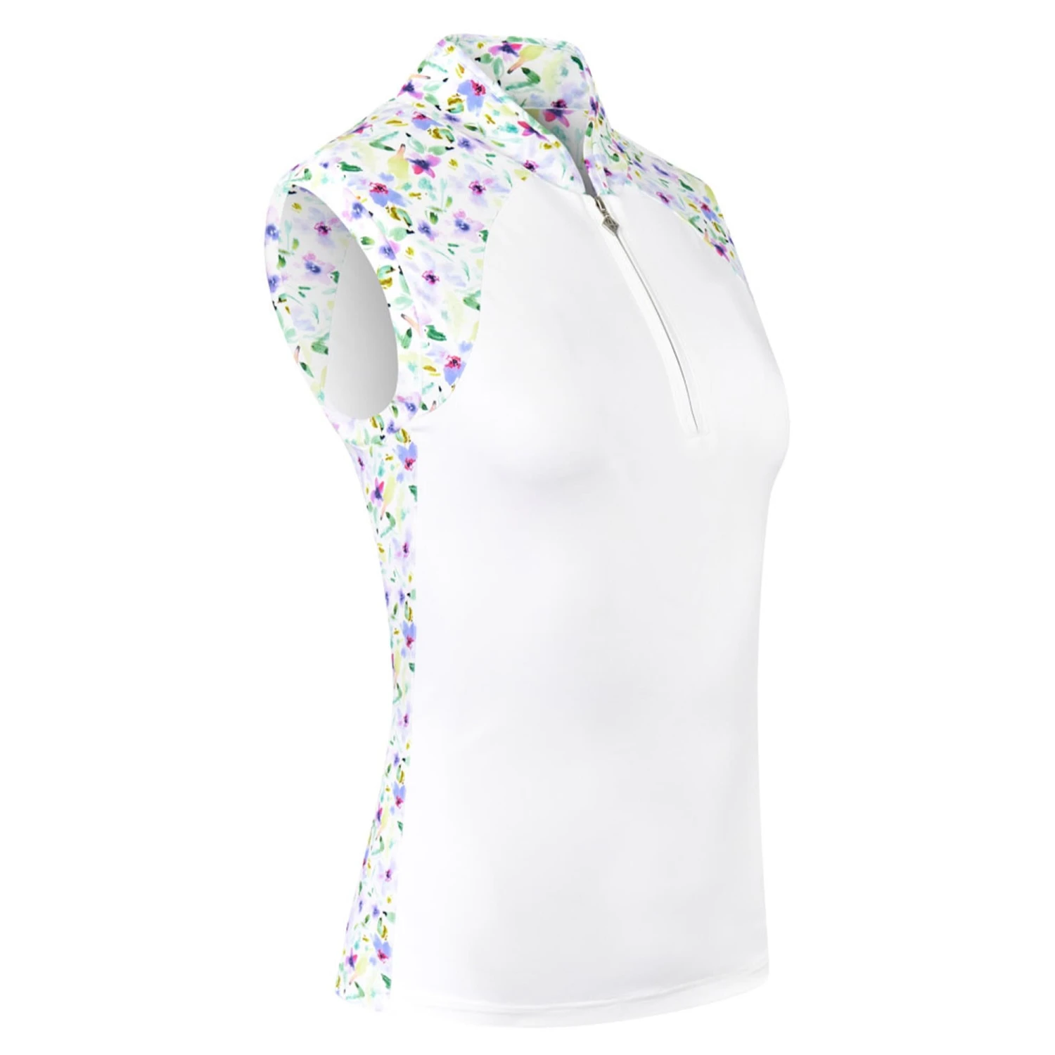 Pure Golf Freda Sleeveless Ladies Golf Polo Shirt Ethereal Bouquet - Image 12