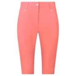 Pure Golf Trust Bermuda Ladies Golf Bermuda Shorts Coral