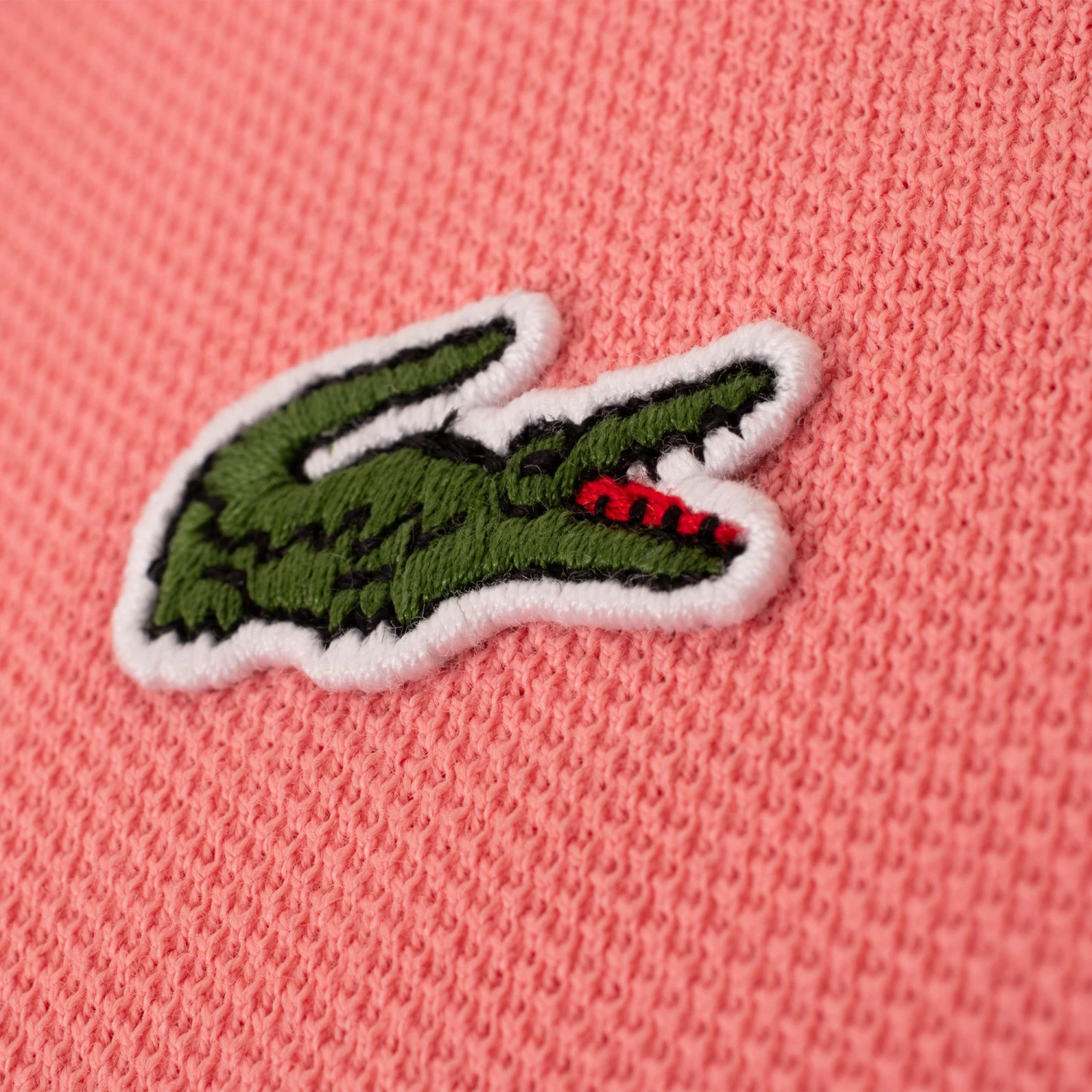 Ladies Lacoste Regular Fit Soft Cotton Petit Piqué Polo Shirt Pink - Image 20