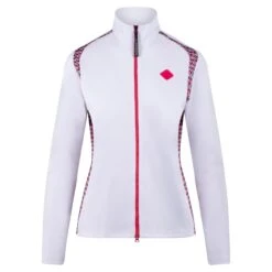 J.Lindeberg J Lindeberg Solar Print Ladies Golf Mid Layer JL Micro Bridge Rose Red