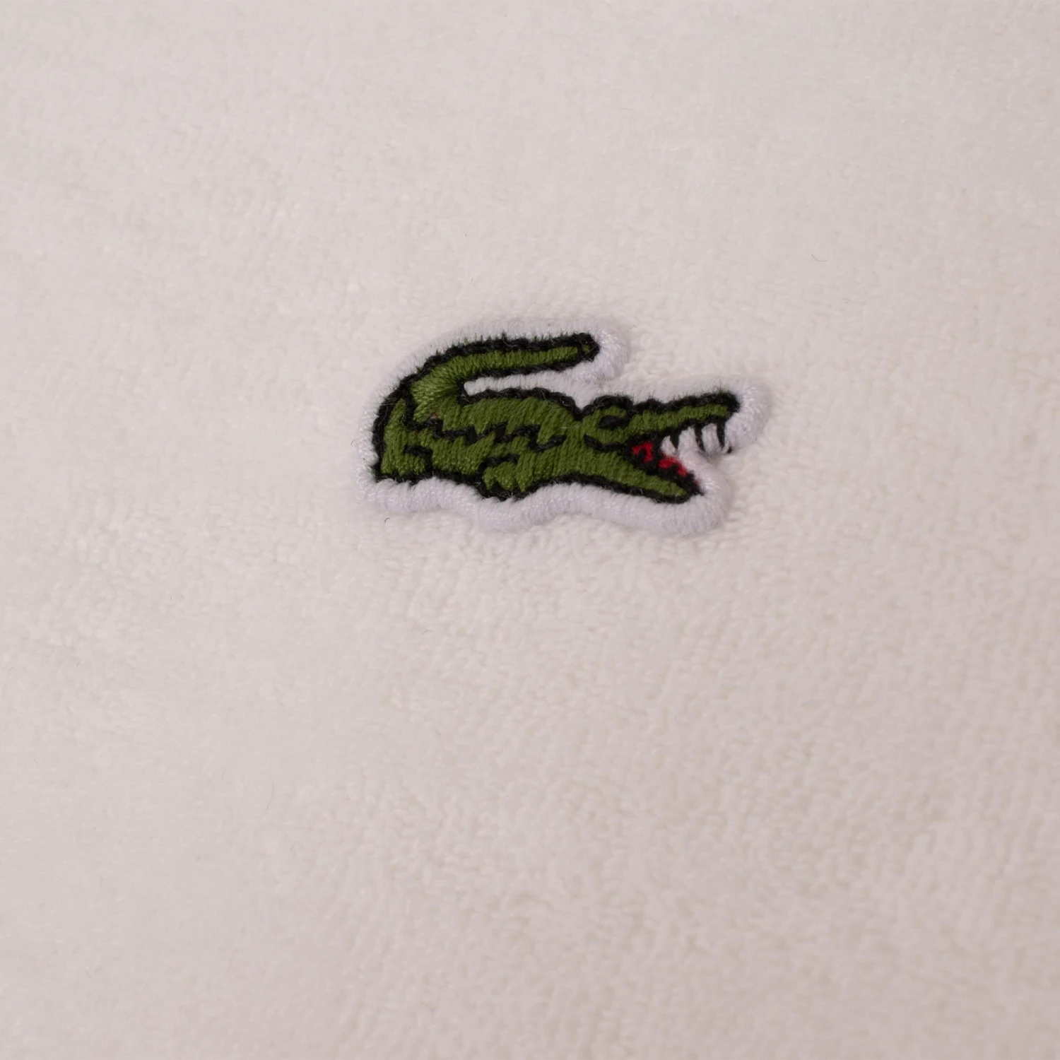 Ladies Lacoste Slim Fit Terry Towelling Polo Shirt White - Image 15