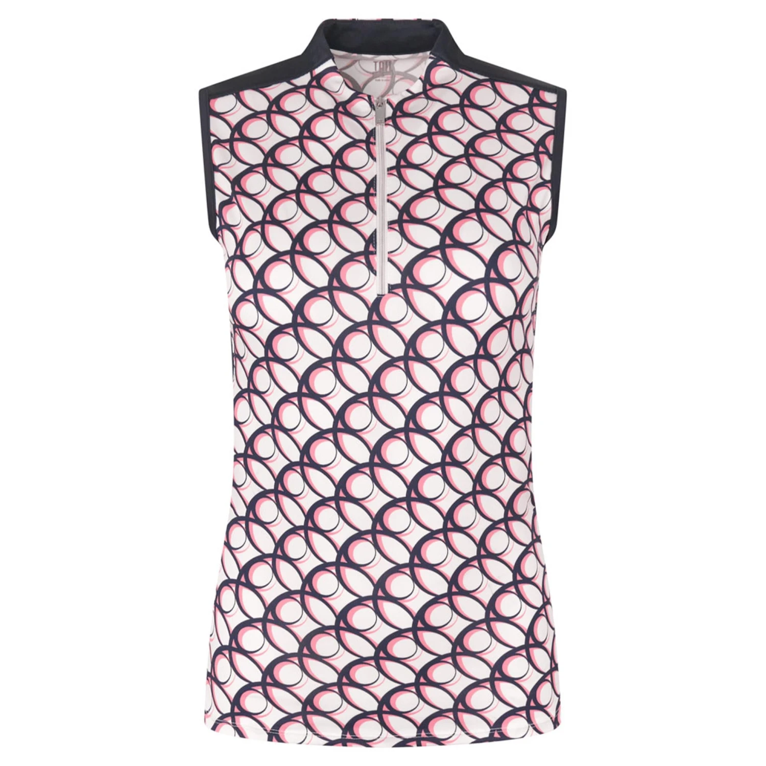 Tail Coralis Ladies Sleeveles Golf Polo Shirt Twilight Geo - Image 3