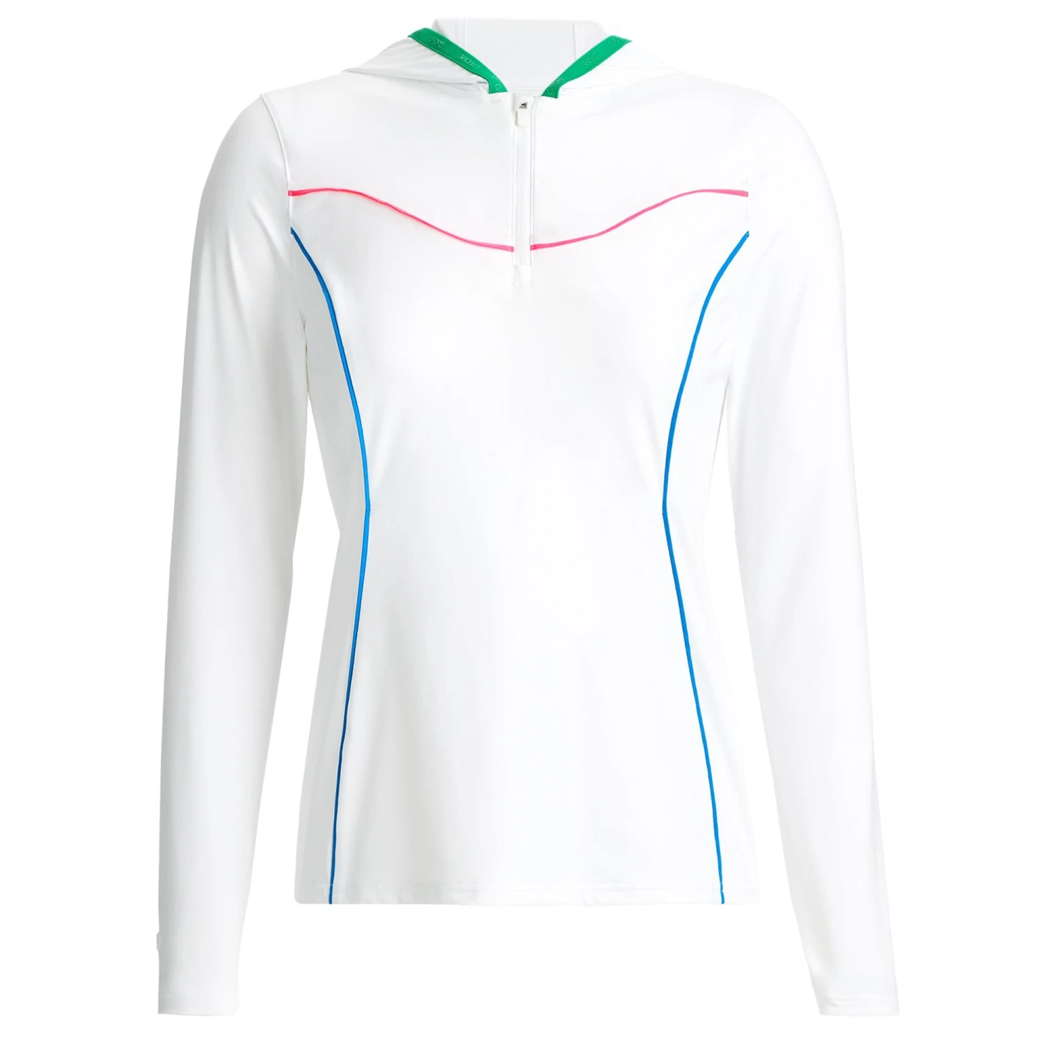 G/FORE Contouring Italian Interlock Ladies Light Golf Mid Layer Snow - Image 13