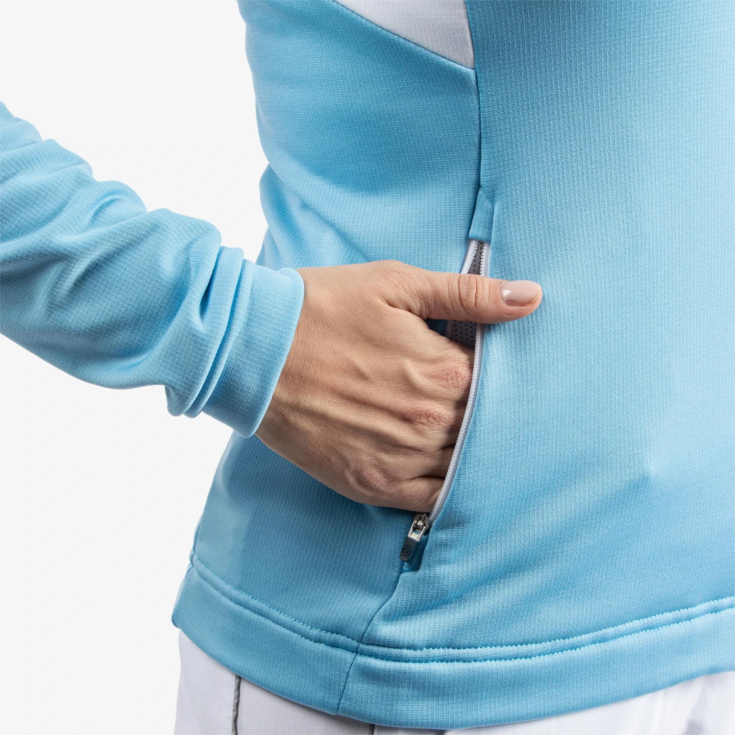 Galvin Green Destiny Insula Ladies Golf Mid Layer Alaskan Blue/White - Image 8