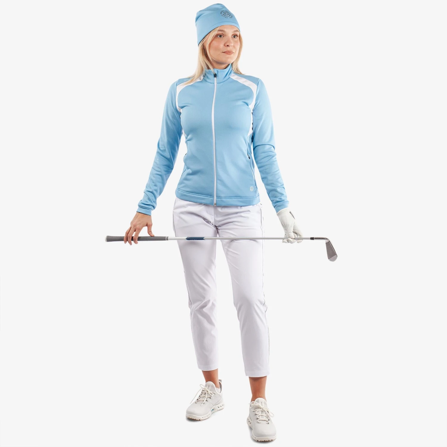 Galvin Green Destiny Insula Ladies Golf Mid Layer Alaskan Blue/White - Image 12