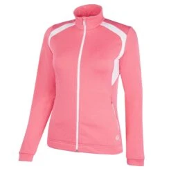 Galvin Green Destiny Insula Ladies Golf Mid Layer Camelia Rose/White
