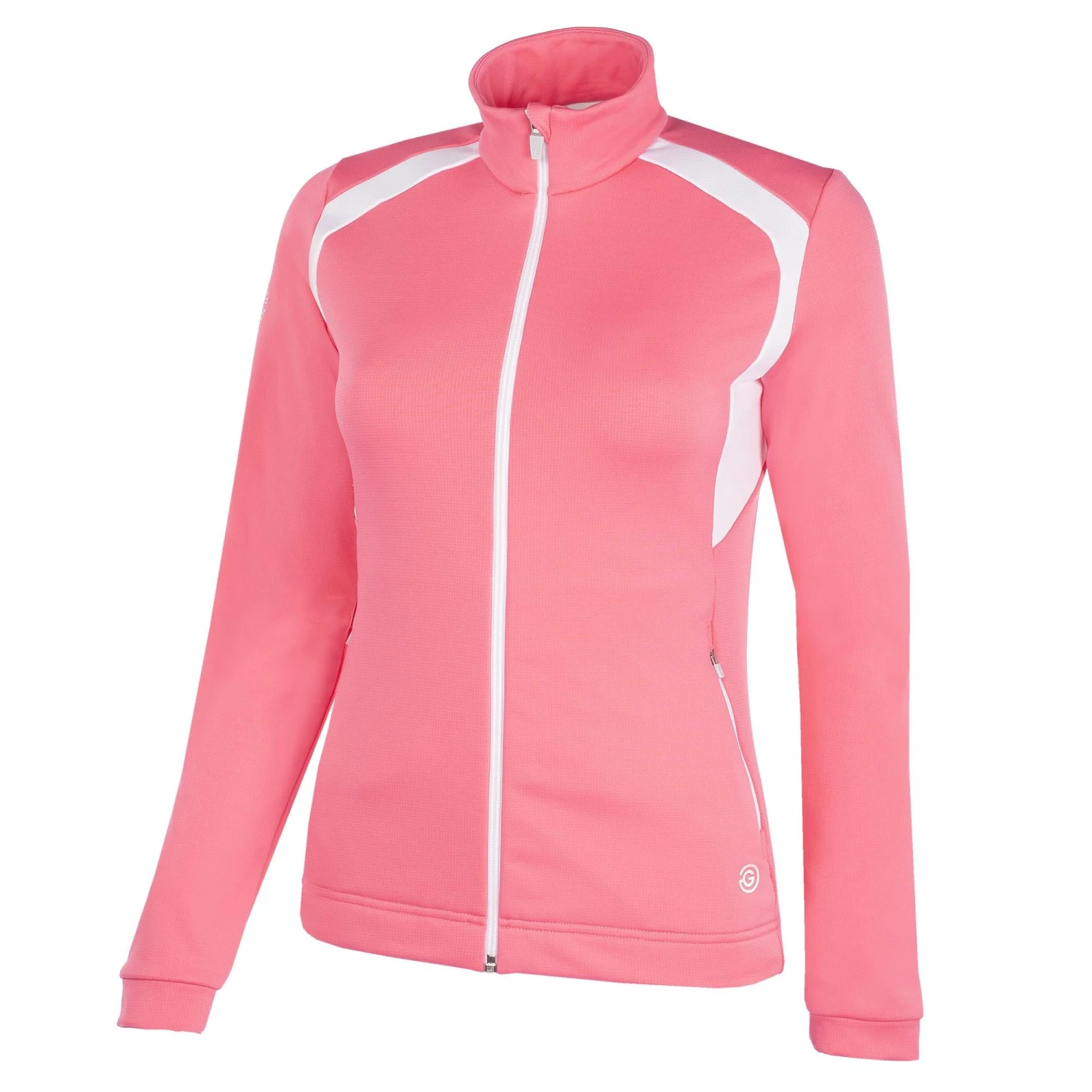 Galvin Green Destiny Insula Ladies Golf Mid Layer Camelia Rose/White - Image 9