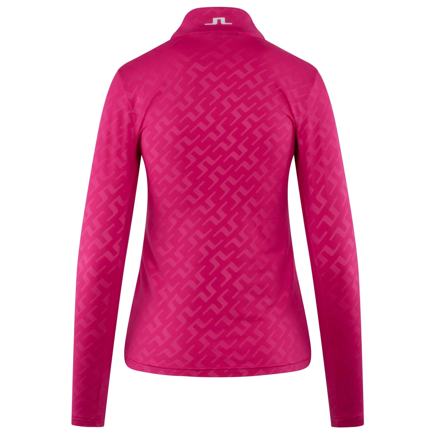 J.Lindeberg J Lindeberg Lauryn Deboss Ladies Golf Mid Layer Bias Bridge Pink - Image 2