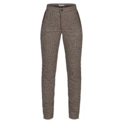 Rohnisch Jess Yarndye Ladies Golf Pants Minicheck Brown