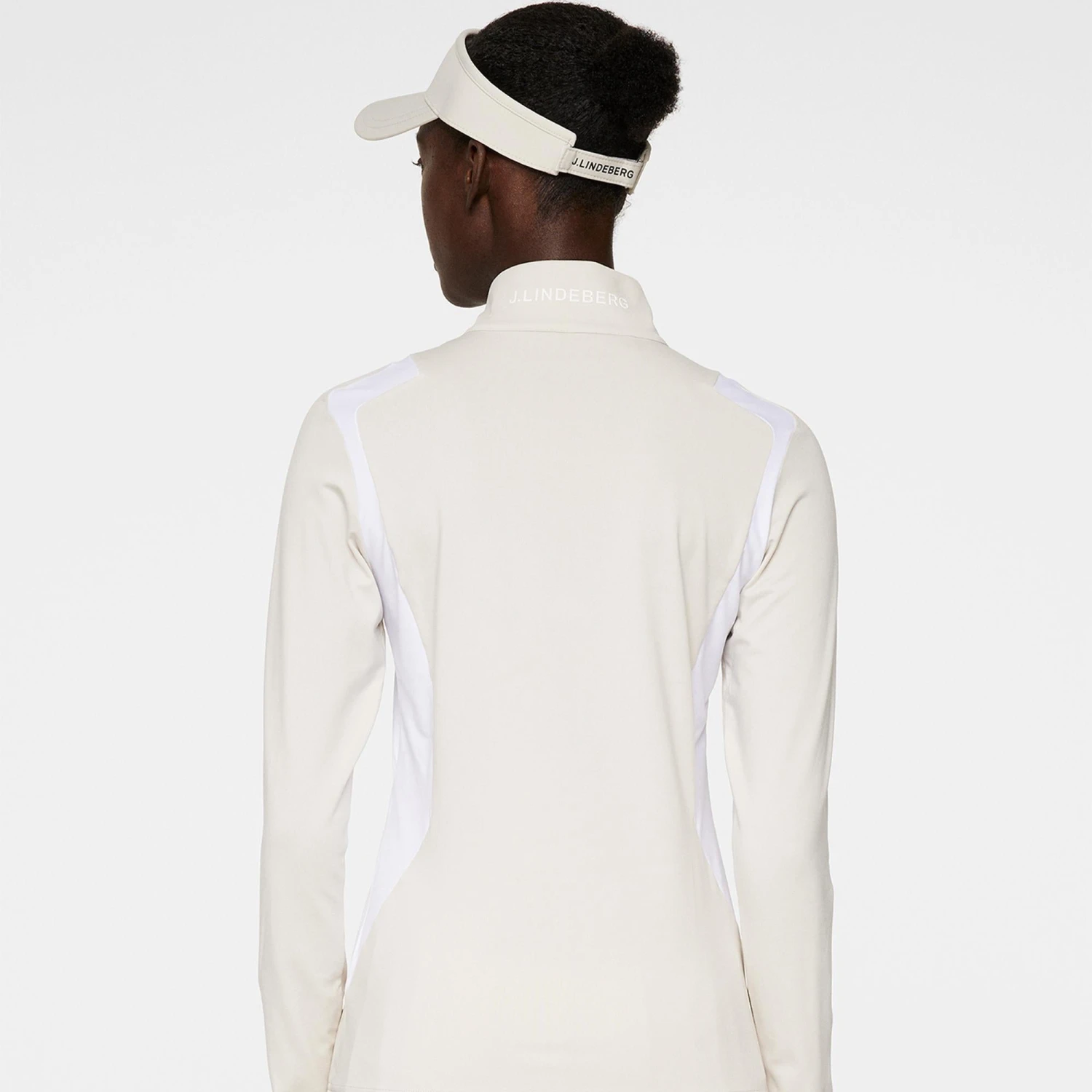 J.Lindeberg J Lindeberg Mae Full Zip Ladies Golf Mid Layer Moonbeam - Image 6
