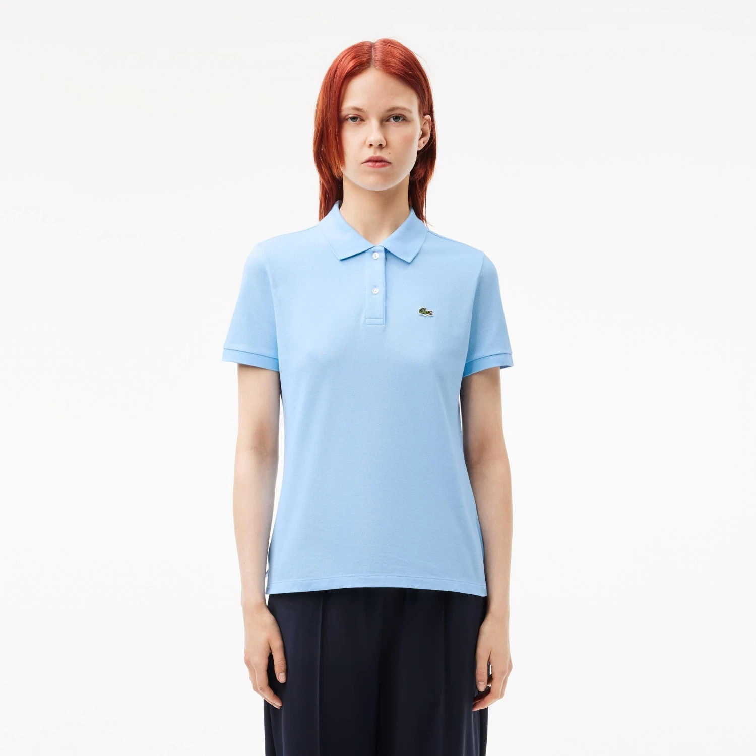 Ladies Lacoste Regular Fit Soft Cotton Petit Piqué Polo Shirt Overview - Image 6