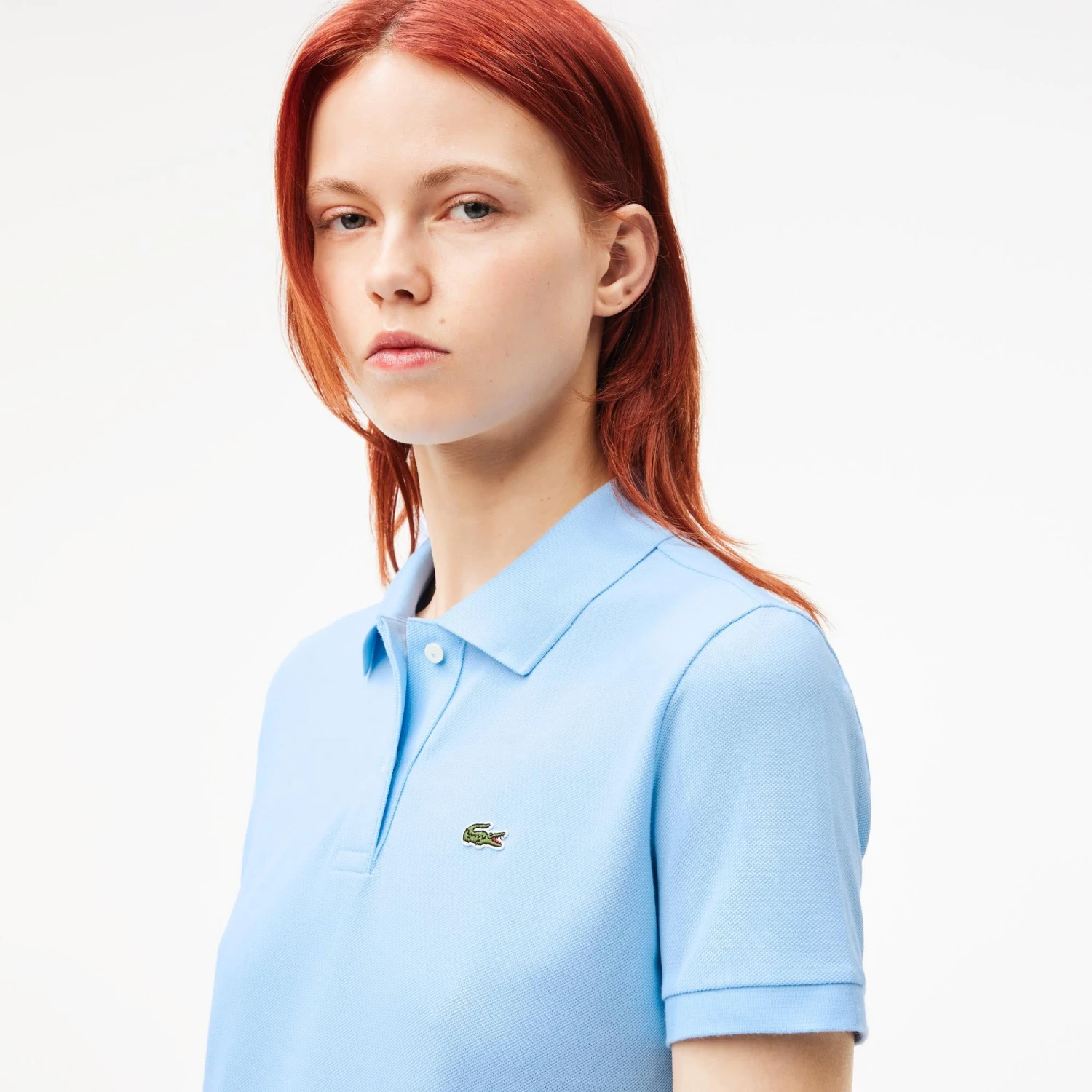 Ladies Lacoste Regular Fit Soft Cotton Petit Piqué Polo Shirt Overview - Image 8