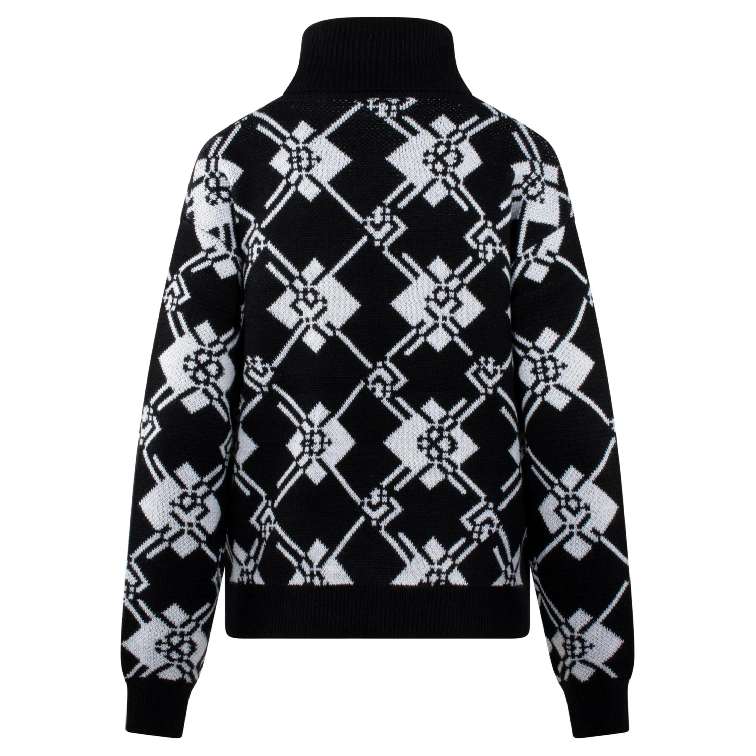 Daily Sports Acari Ladies Roll Neck Knitted Golf Pullover Black - Image 2