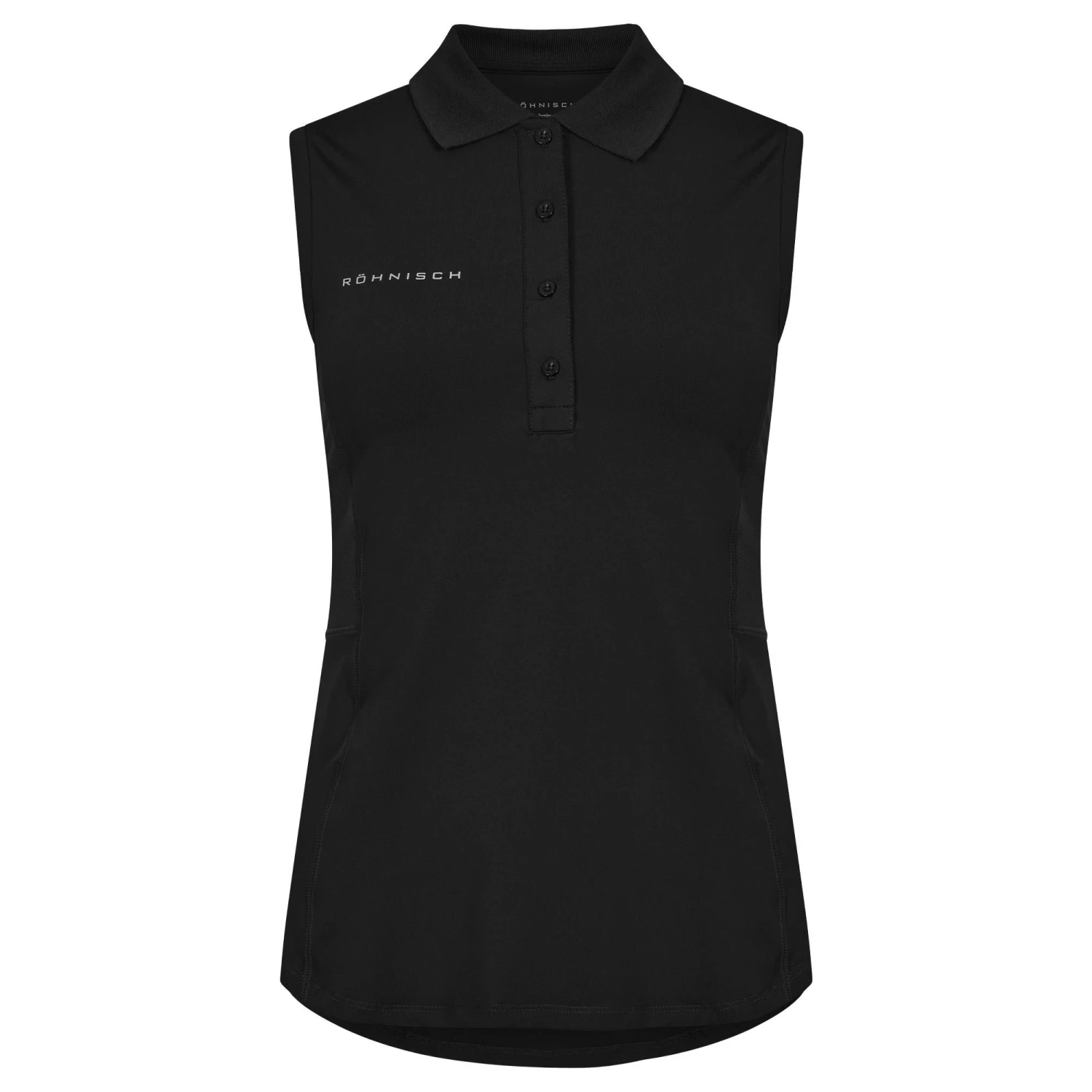 Rohnisch Nicky Ladies Sleeveless Golf Polo Shirt Black