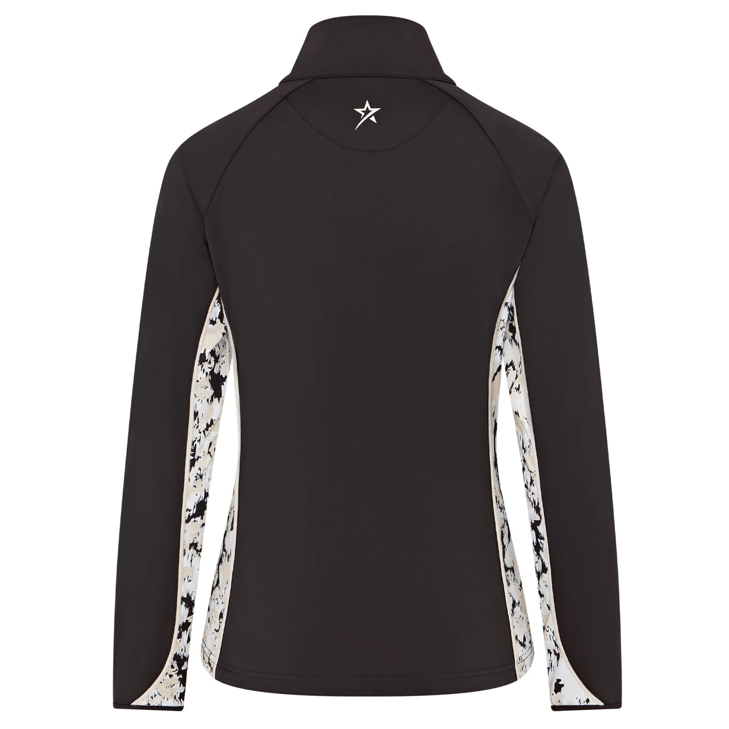 Swing Out Sister Maisy Ladies Golf Mid Layer Bleached Sand/Pearl Black - Image 2