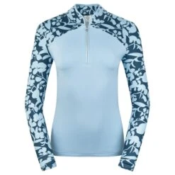 Pure Golf Maple Ladies Thermal Golf Polo Shirt Midnight Rose Inverted