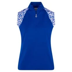 Daily Sports Carira Ladies Sleeveless Golf Polo Shirt Power Leo