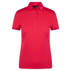 J.Lindeberg J Lindeberg Tour Tech Ladies Golf Polo Shirt Azalea