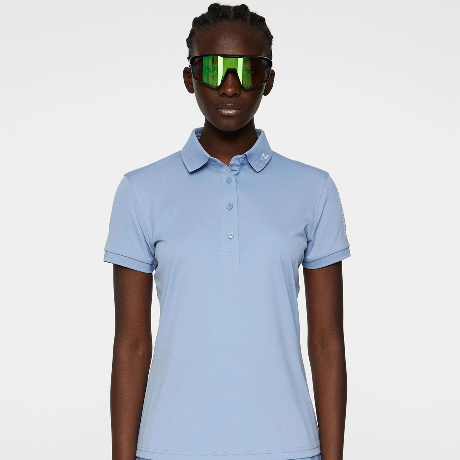 J.Lindeberg J Lindeberg Tour Tech Ladies Golf Polo Shirt Rain Washed - Image 4