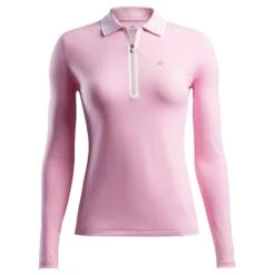 G/Fore Featherweight Ladies Zip Polo Shirt Lilac
