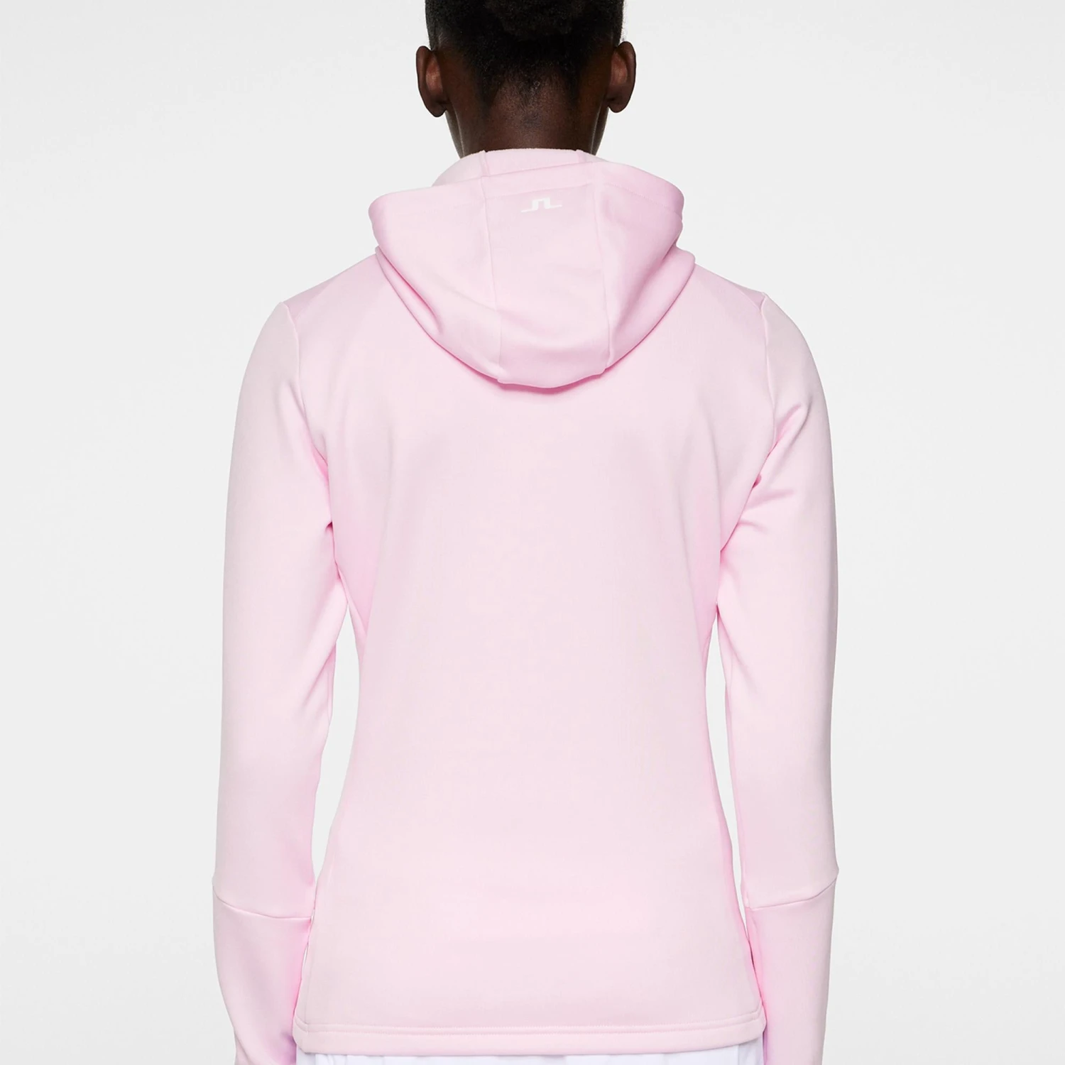 J.Lindeberg J Lindeberg Aerial Quarter Zip Ladies Golf Hoodie Nosegay - Image 5