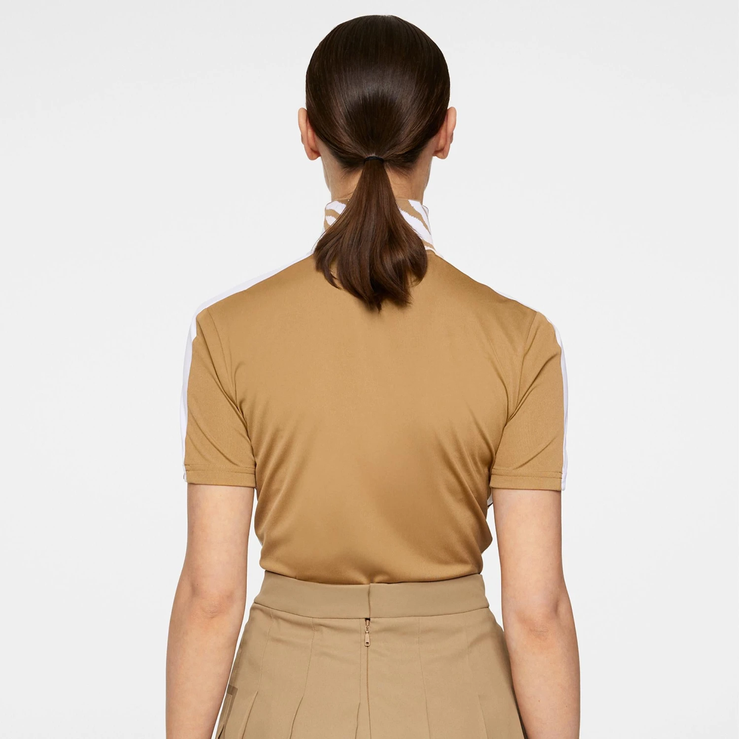 J.Lindeberg J Lindeberg Pip Ladies Golf Polo Shirt Tigers Eye - Image 5