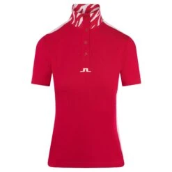 J.Lindeberg J Lindeberg Pip Ladies Golf Polo Shirt Azalea